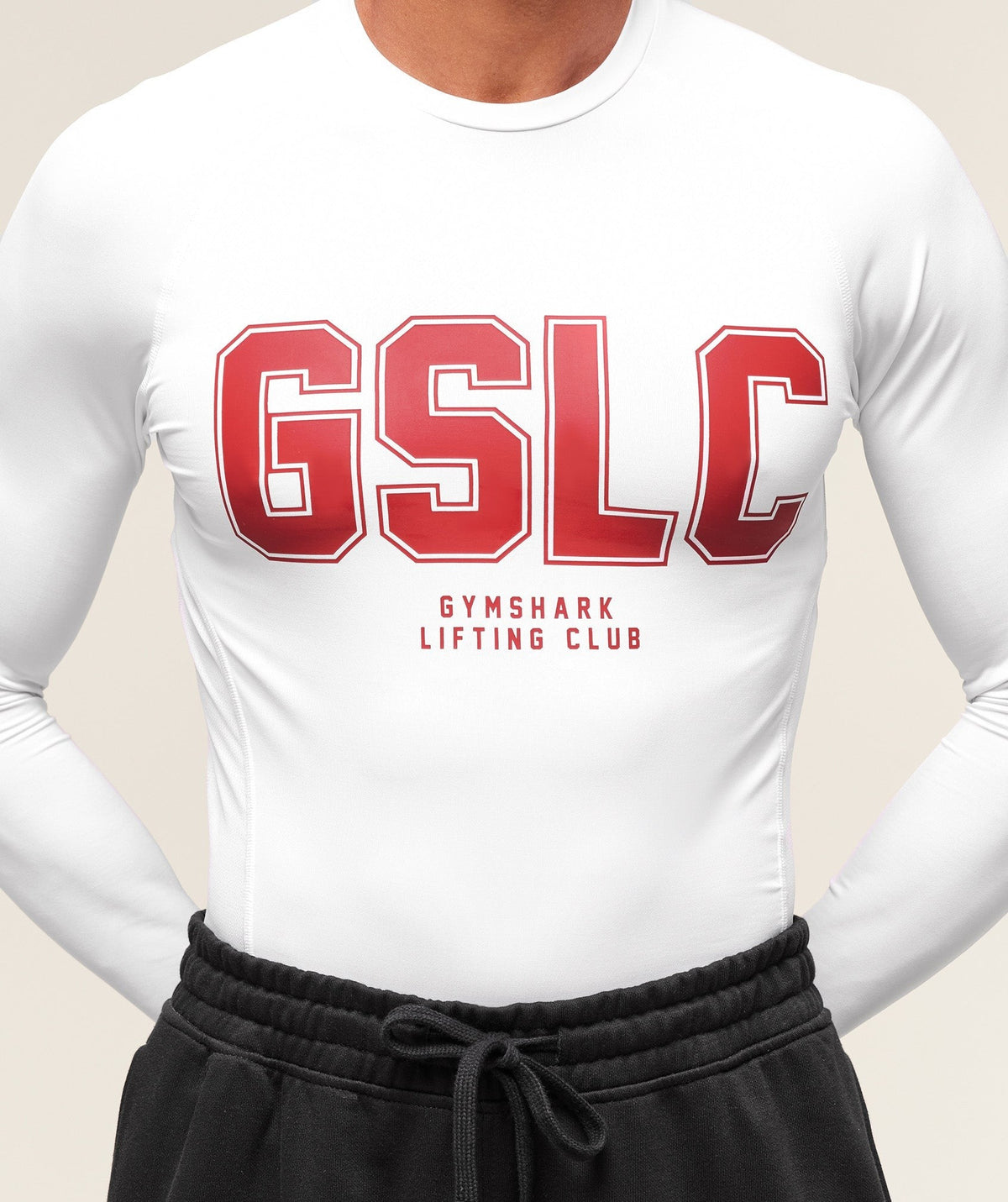 Gymshark GSLC Baselayer Long Sleeve Tee - White