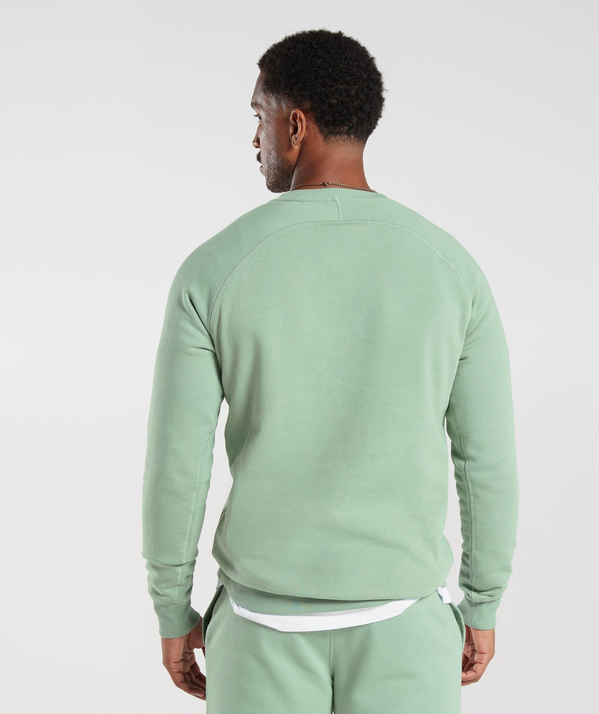 Gymshark Crest Crew - Desert Sage Green