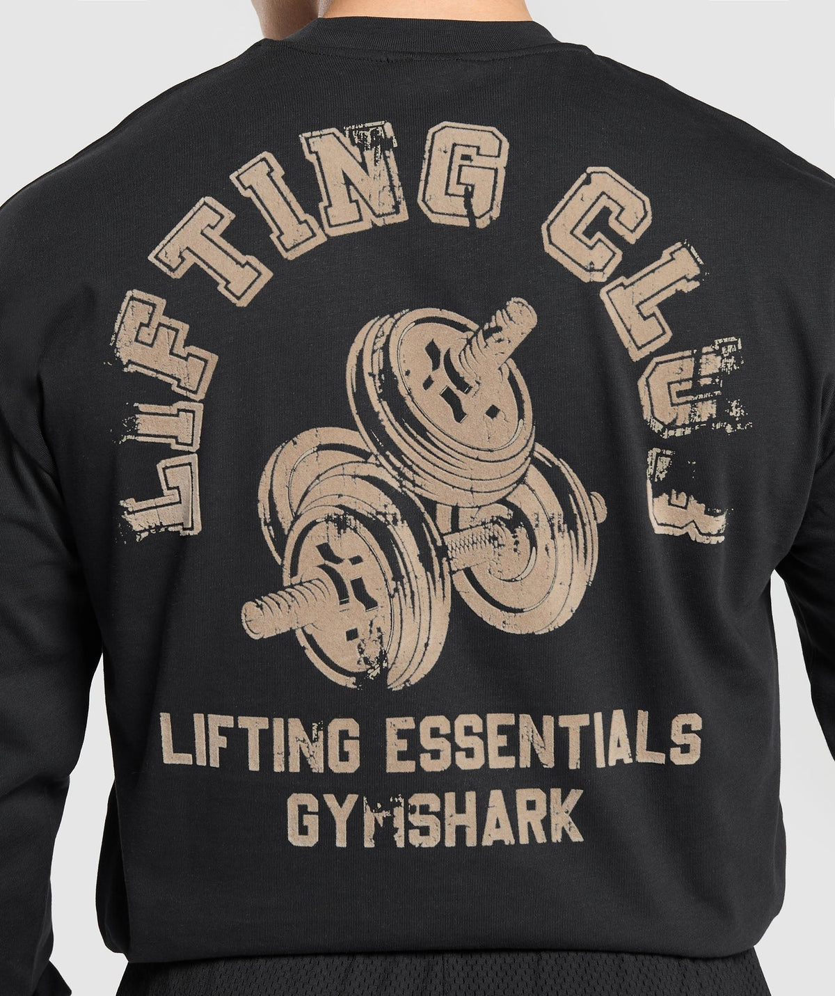 Gymshark Dumbbells Long Sleeve Tee. - Black