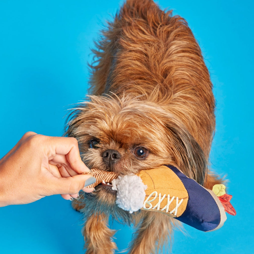 Barkwoods Boot Plush Tug Dog Toy