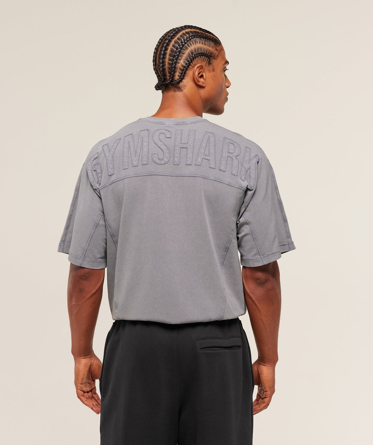 Gymshark Power Washed Tee - Medium Grey