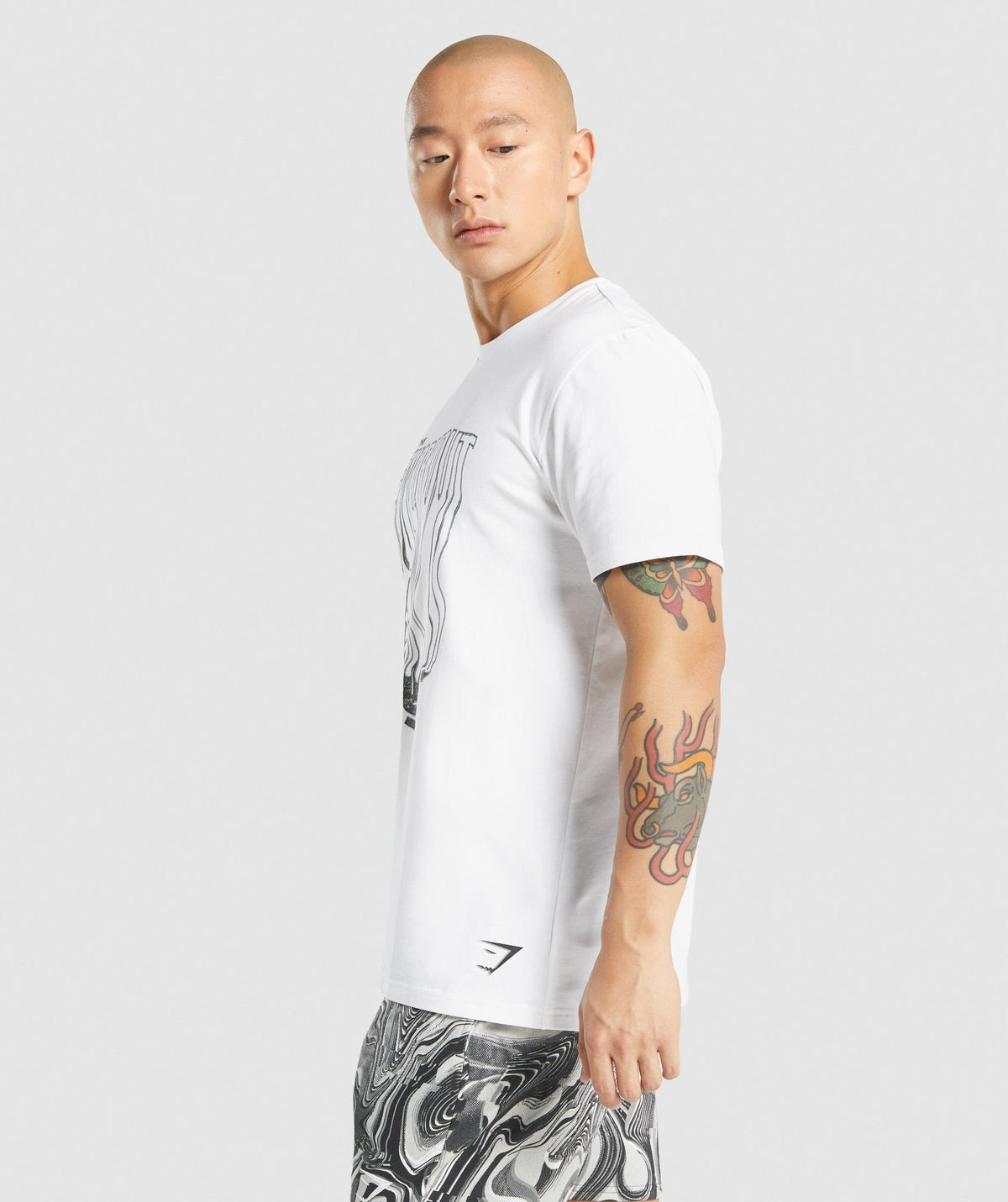 Gymshark Pre-Workout Tee - White