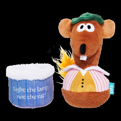 Lamplighter Rizzo the Rat Plush Multi-Part Dog Toy