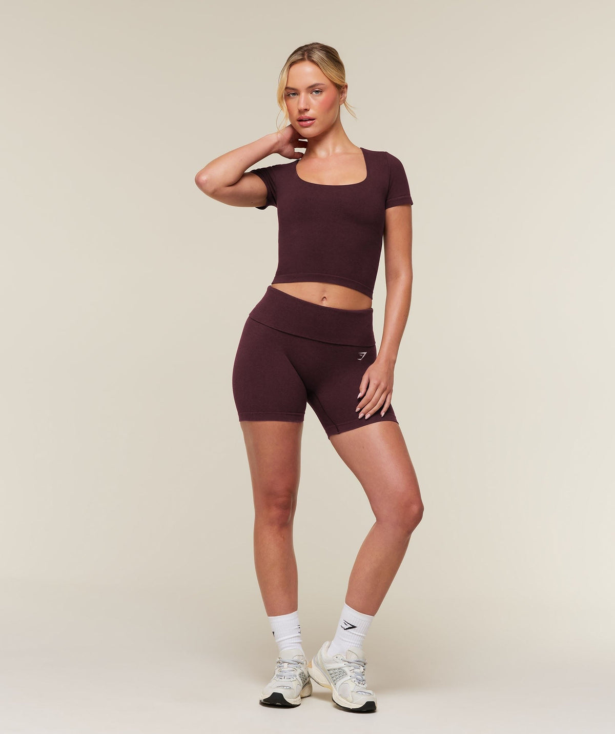 Gymshark CottonMoveTM Shorts - Calm Purple Marl