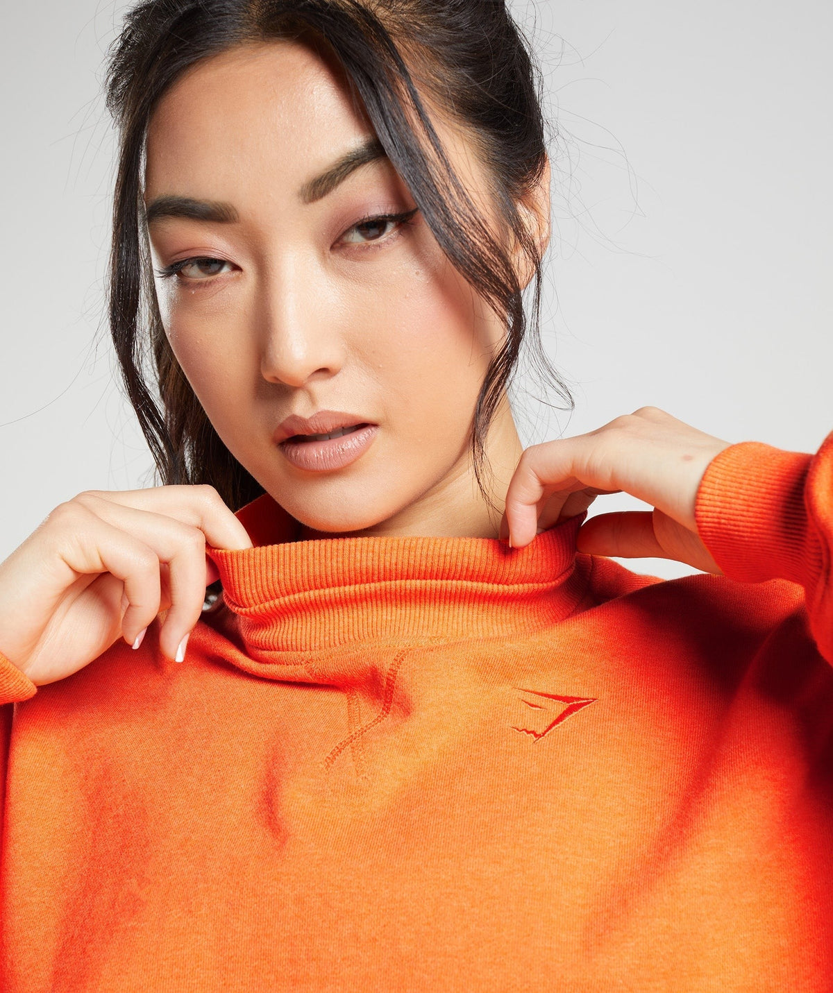 Gymshark Rest Day Sweats Cropped Pullover - Orange