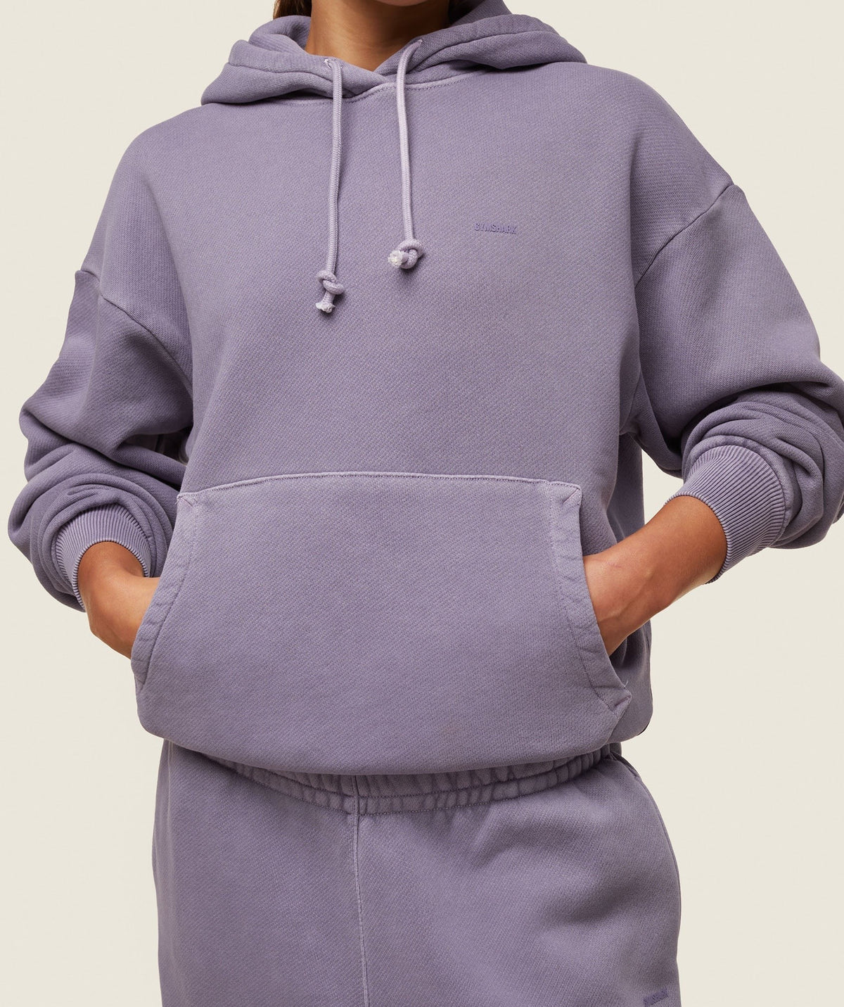 Gymshark Comfort Oversized Hoodie - Fog Purple/Pigment Garment Dye + Wash