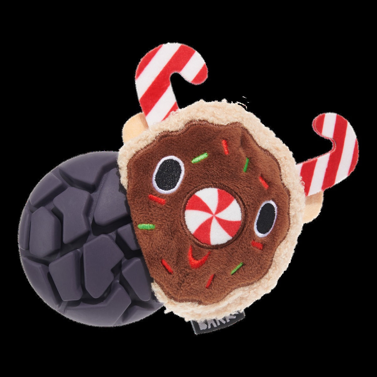 Gnasher The Puppermint Reindeer Durable Super Chewer 2-in-1 Rip and Reveal Dog Toy
