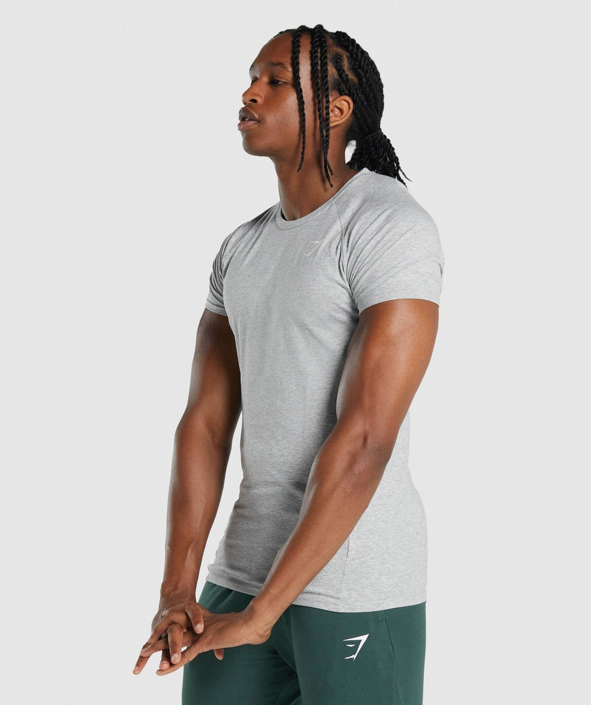 Gymshark Critical 2.0 Tee - Light Grey Marl