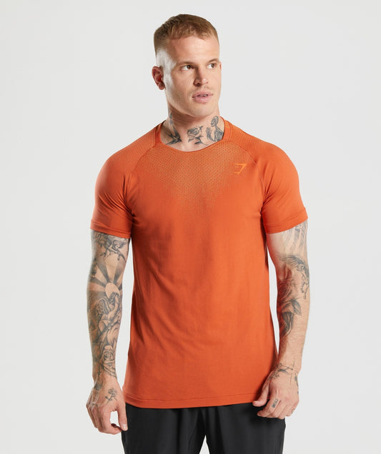 Gymshark Apex Contrast Tee - Red