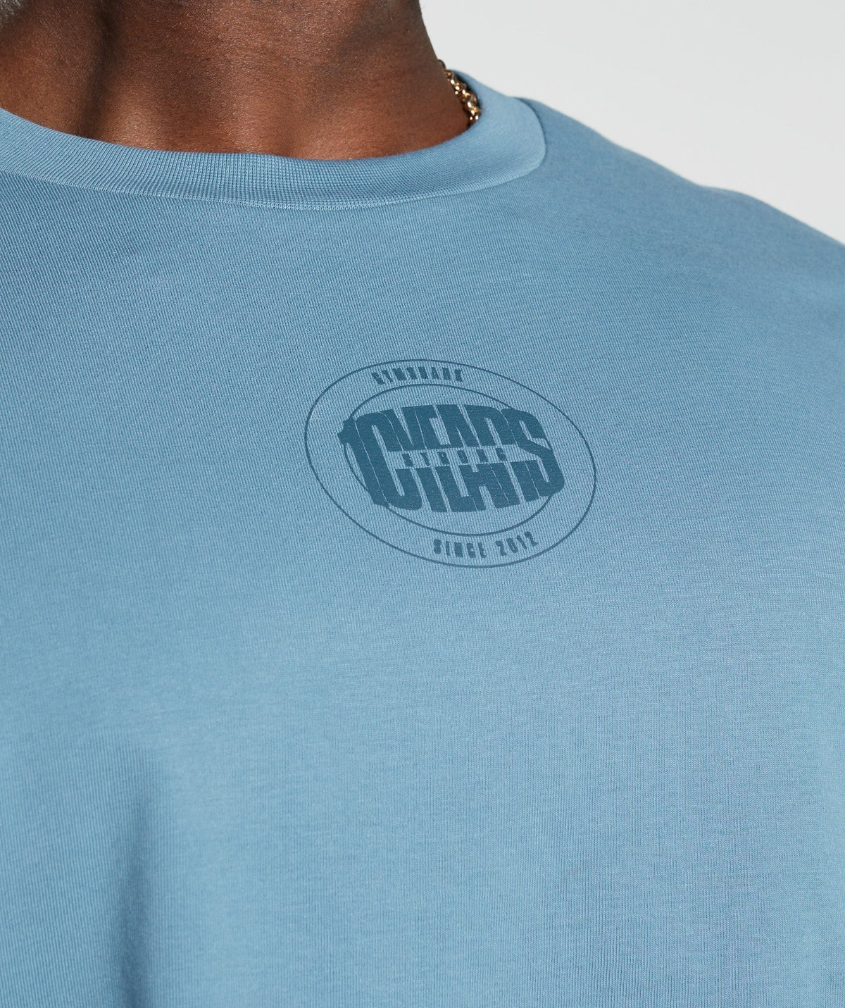 Gymshark GS 10 Year Oversized Long Sleeve Tee - Blue