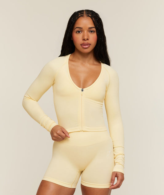 Gymshark Adapt Solid Jacket - Butter Yellow