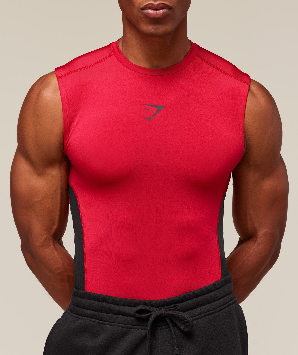Gymshark Element Baselayer Tank - Carmine Red/Black