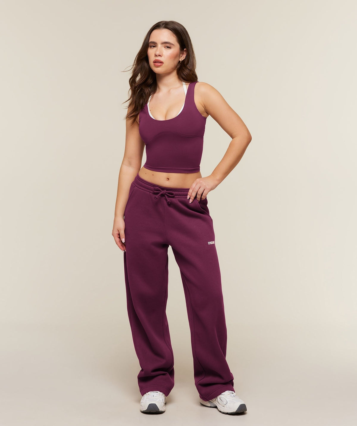 Gymshark Cosy Luxe Straight Leg Short Joggers - Strength Pink