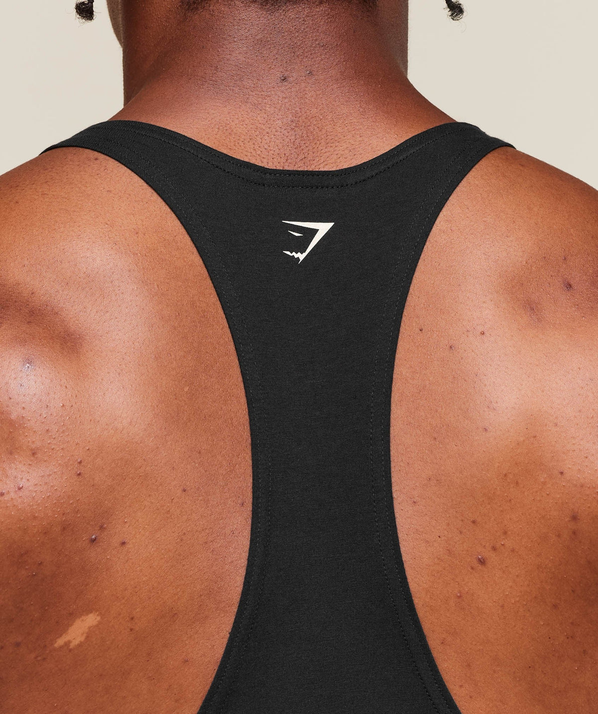 Gymshark Double Bicep Stringer - Black