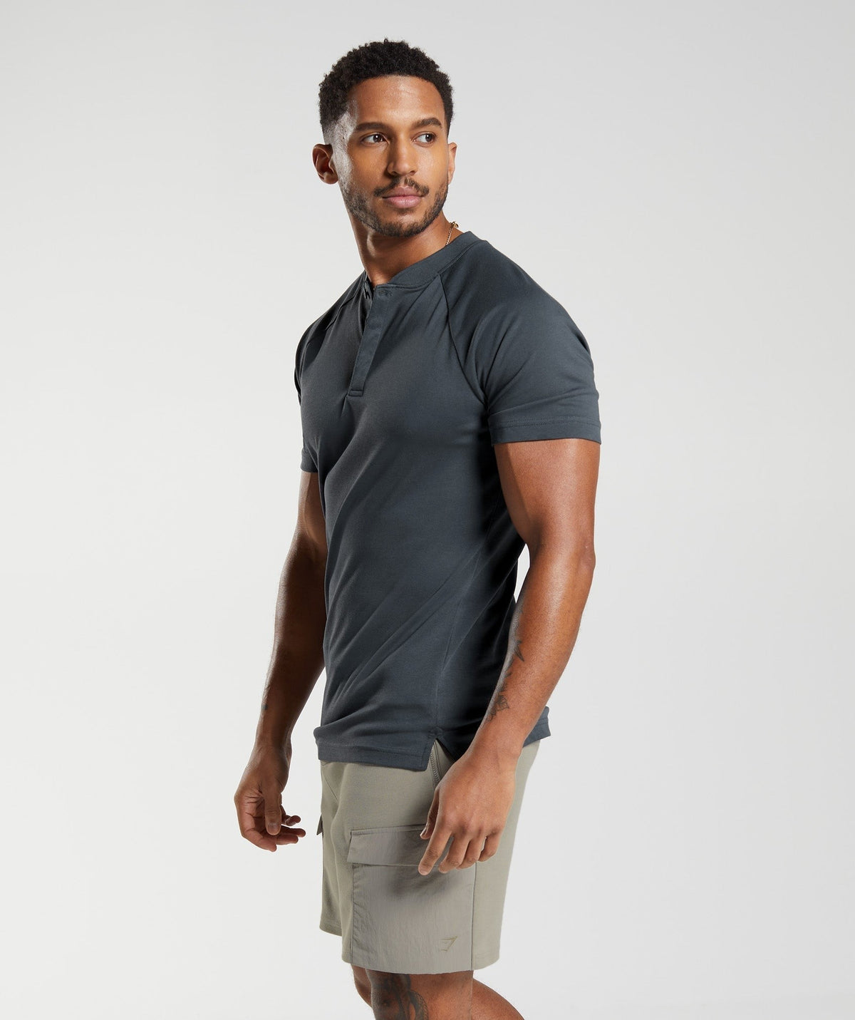 Gymshark Rest Day Commute Polo Shirt - Blue