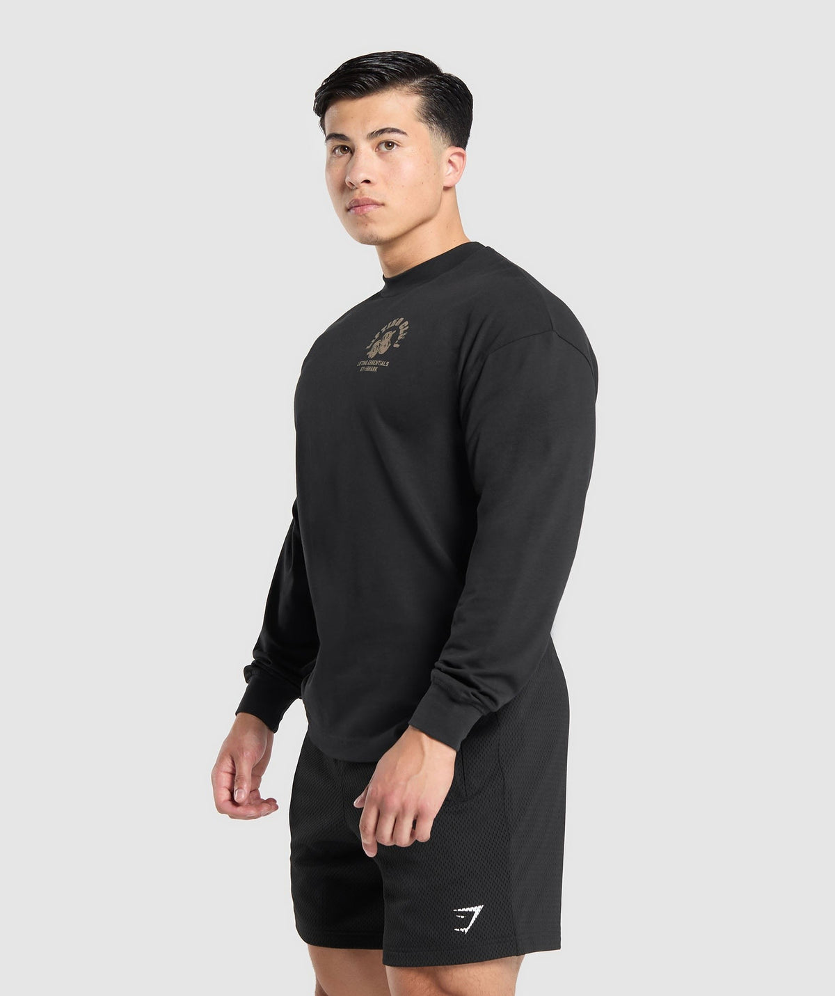 Gymshark Dumbbells Long Sleeve Tee. - Black