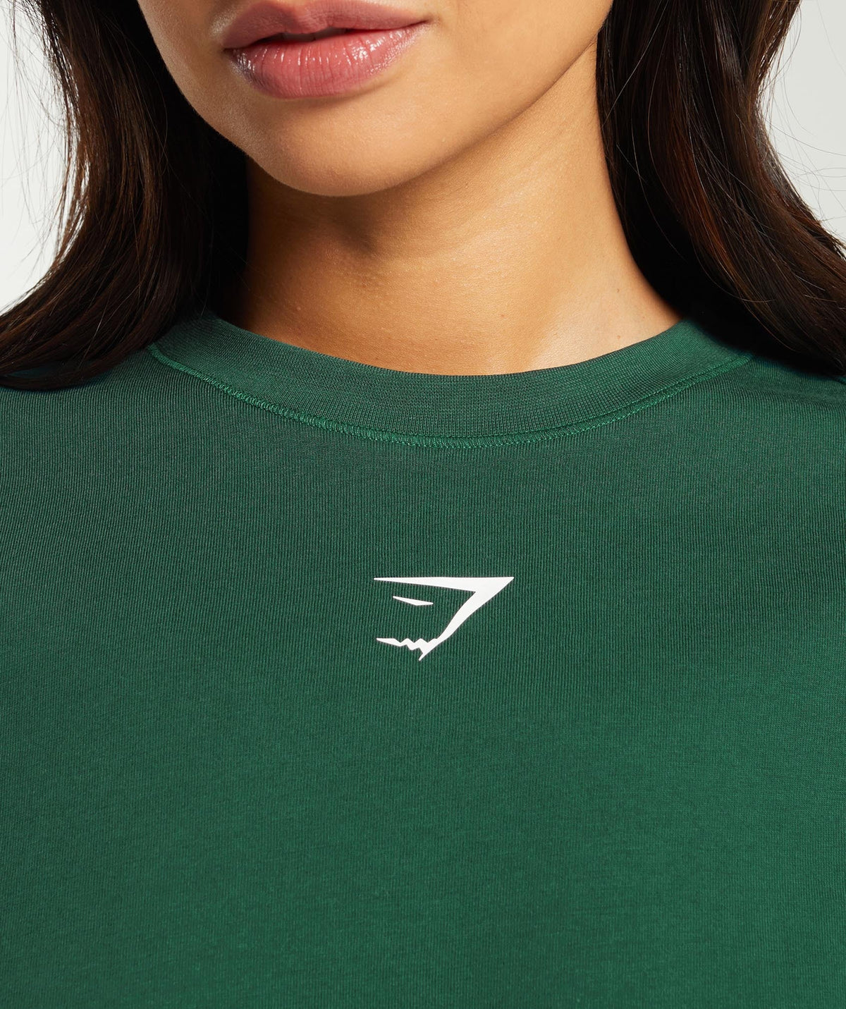 Gymshark Fraction Long Sleeve Tee - Conditioning Green