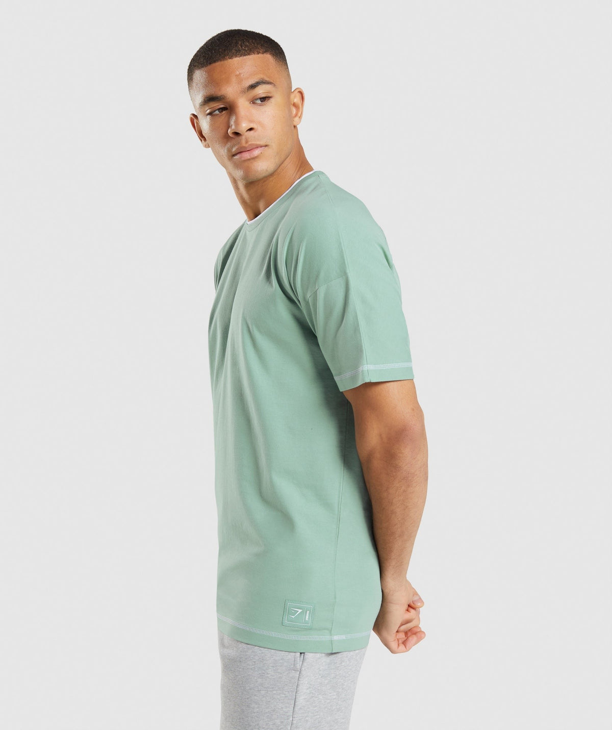 Gymshark Recess Tee - Maya Blue/White