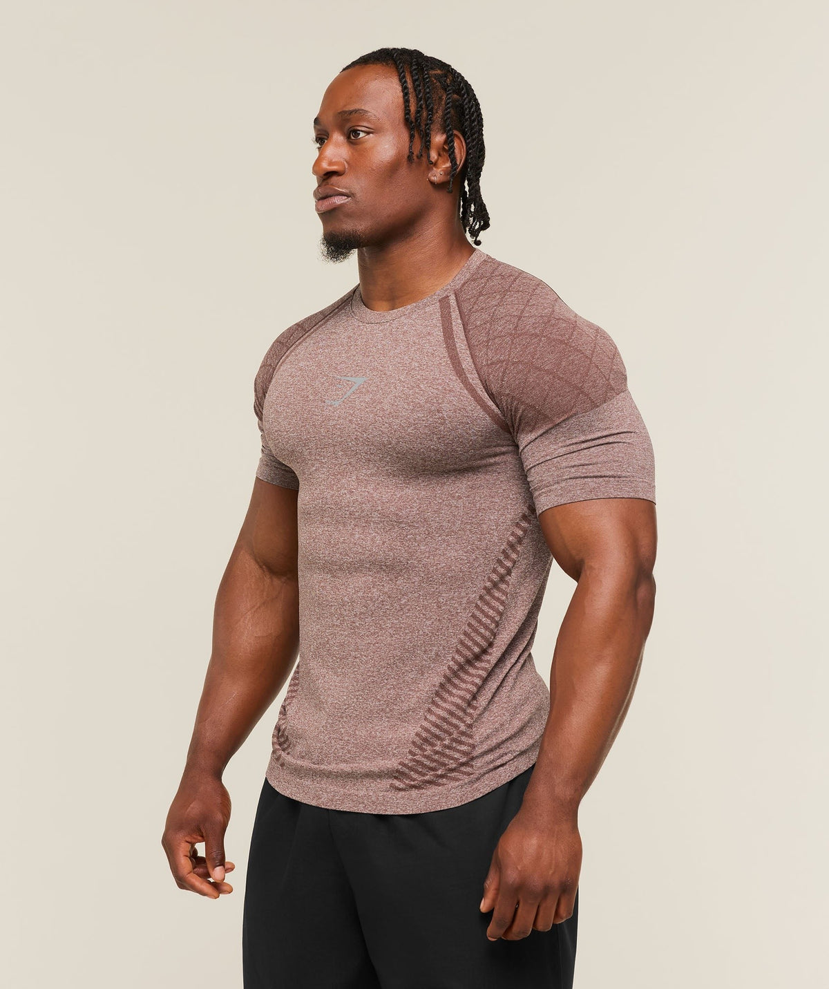 Gymshark Devant Seamless Tee - Espresso Brown