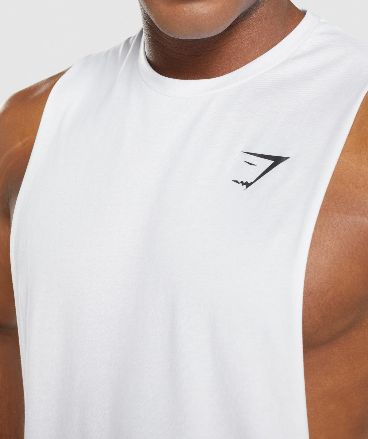 Gymshark Critical Drop Arm Tank - White