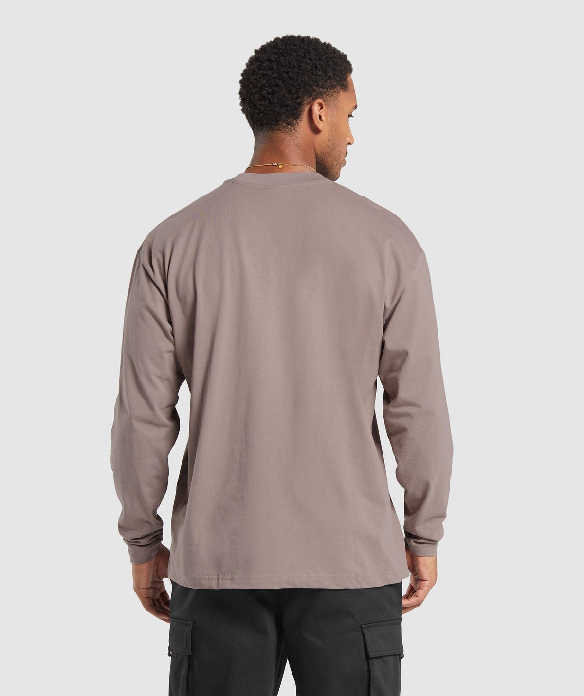Gymshark Rest Day Sweats Long Sleeve Tee - Powder Mauve