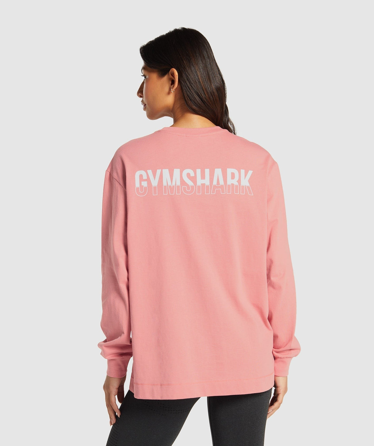 Gymshark Fraction Long Sleeve Tee - Classic Pink