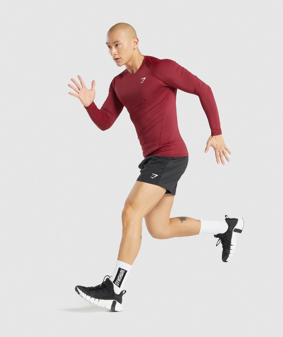 Gymshark Element Baselayer Long Sleeve Tee - Burgundy