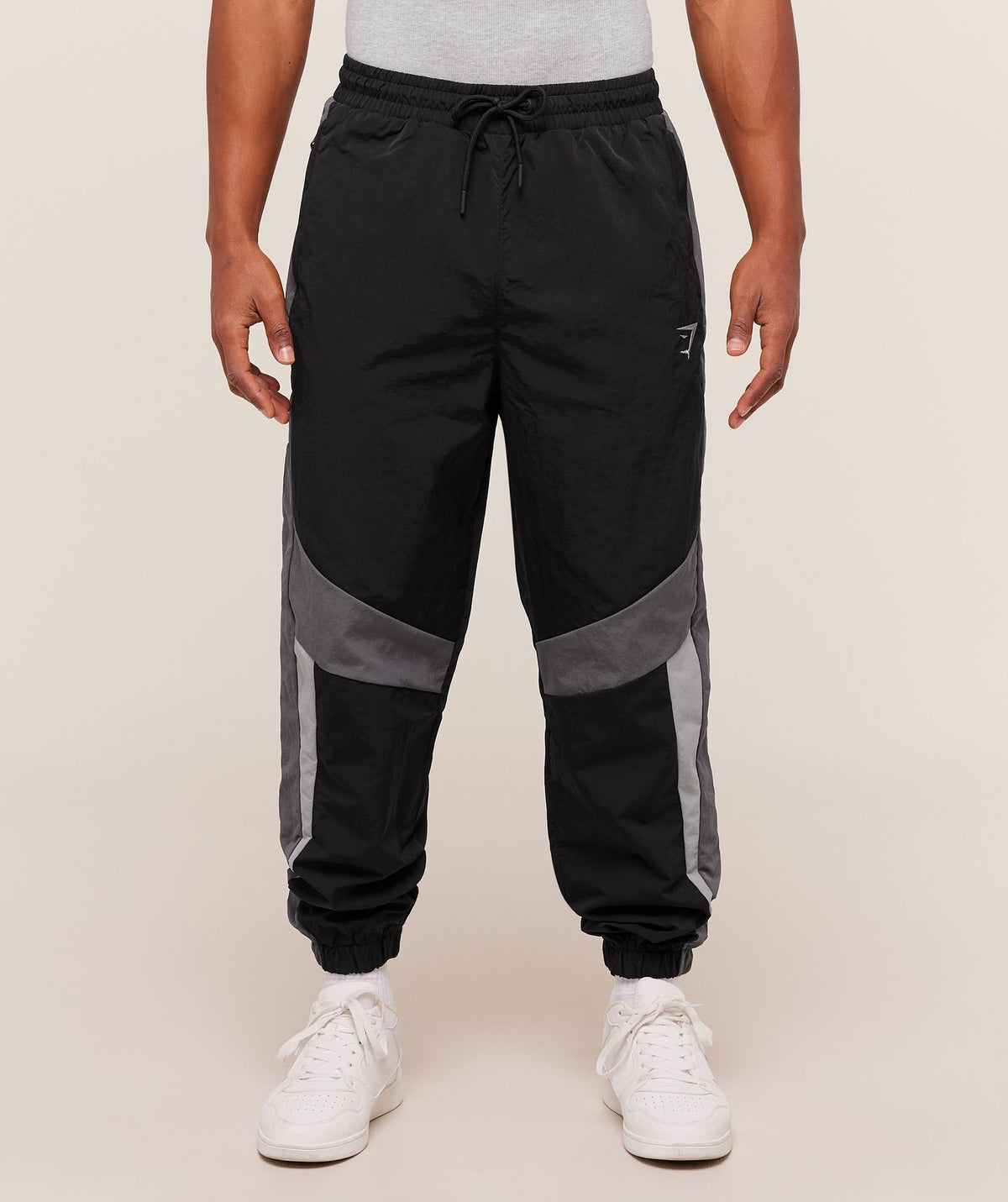 Gymshark Retro Track Pant - Black/Dark Grey/Smokey Grey
