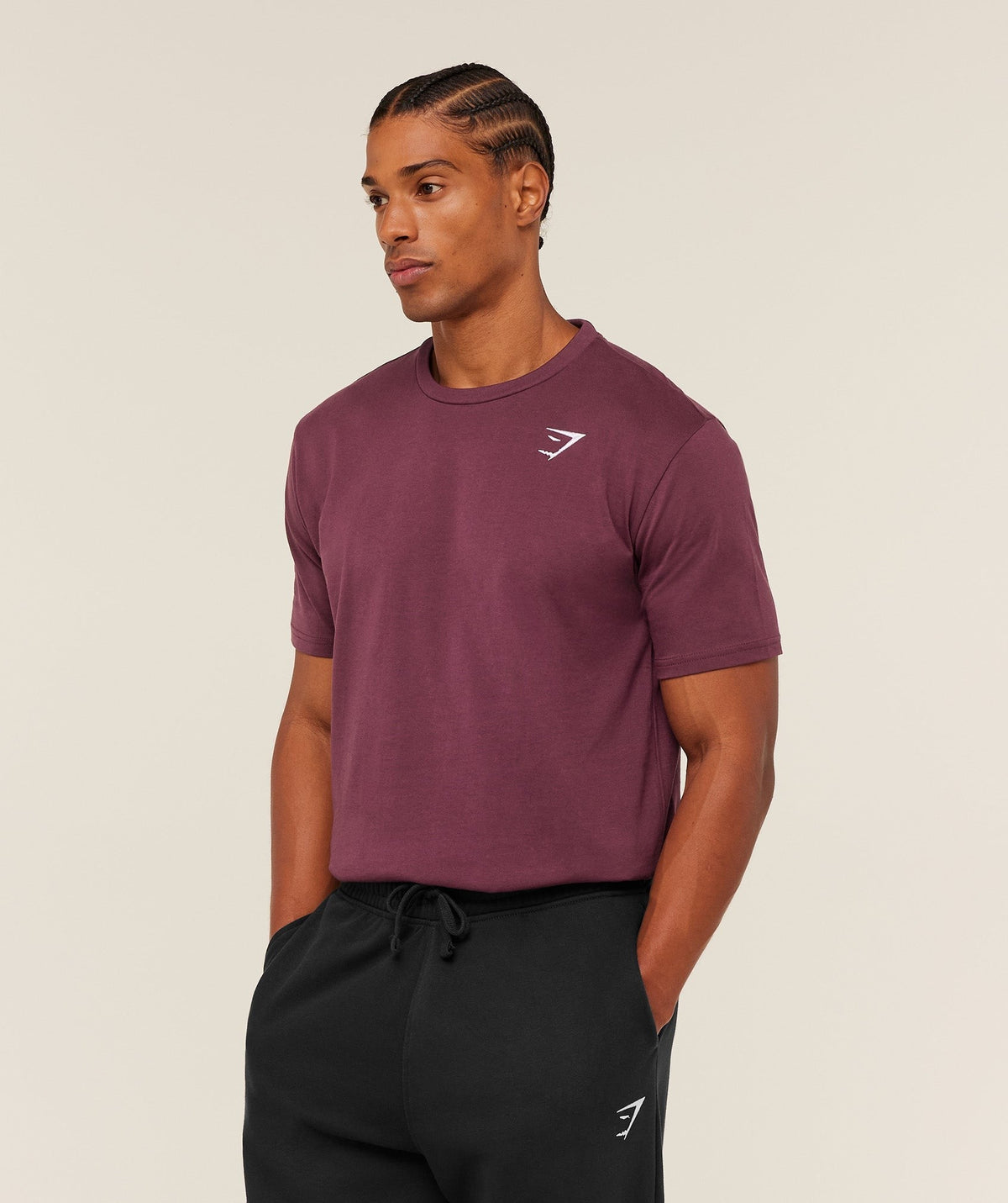 Gymshark Crest Tee - Impact Burgundy