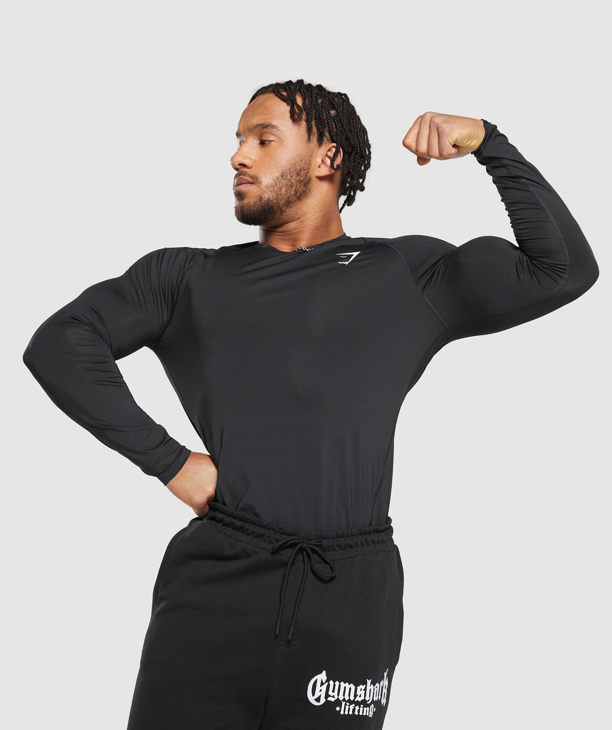 Gymshark Element Baselayer Long Sleeve Tee - Black