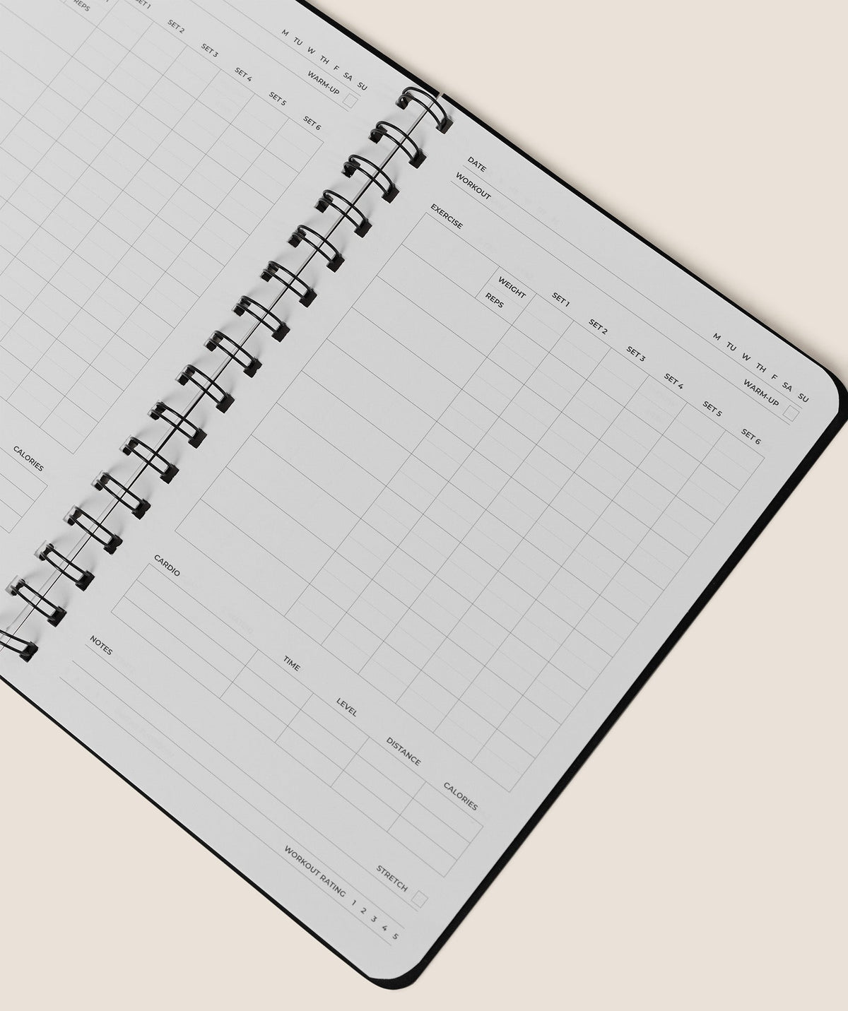 Gymshark GS 66 Logbook - Black/White
