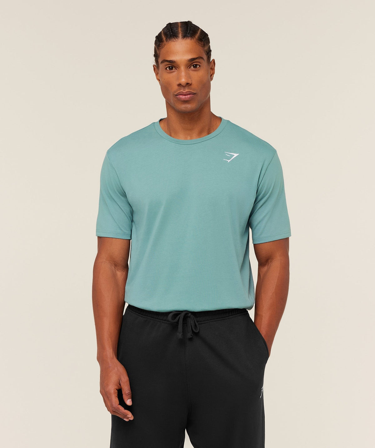 Gymshark Crest Tee - Storm Blue