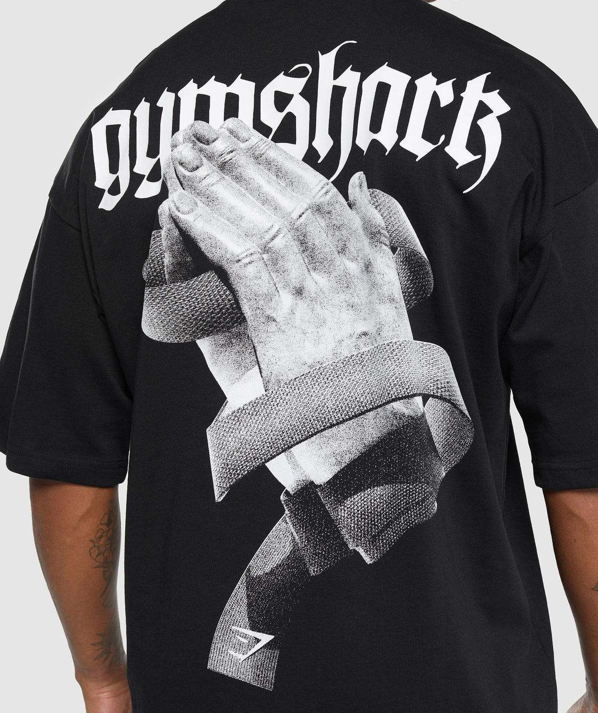 Gymshark Prayer Hands Tee - Black