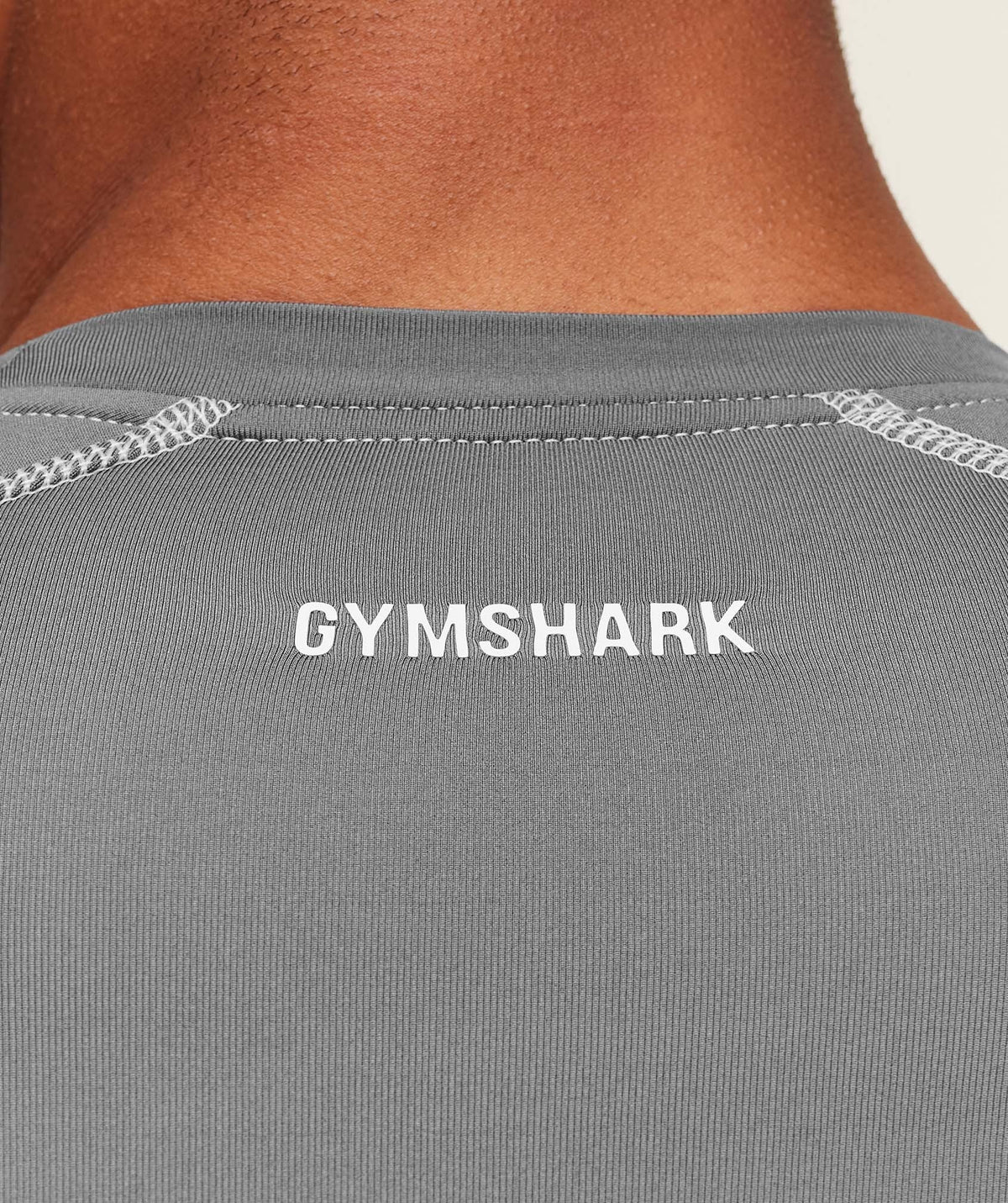 Gymshark Element Baselayer Tee - Pitch Grey/White