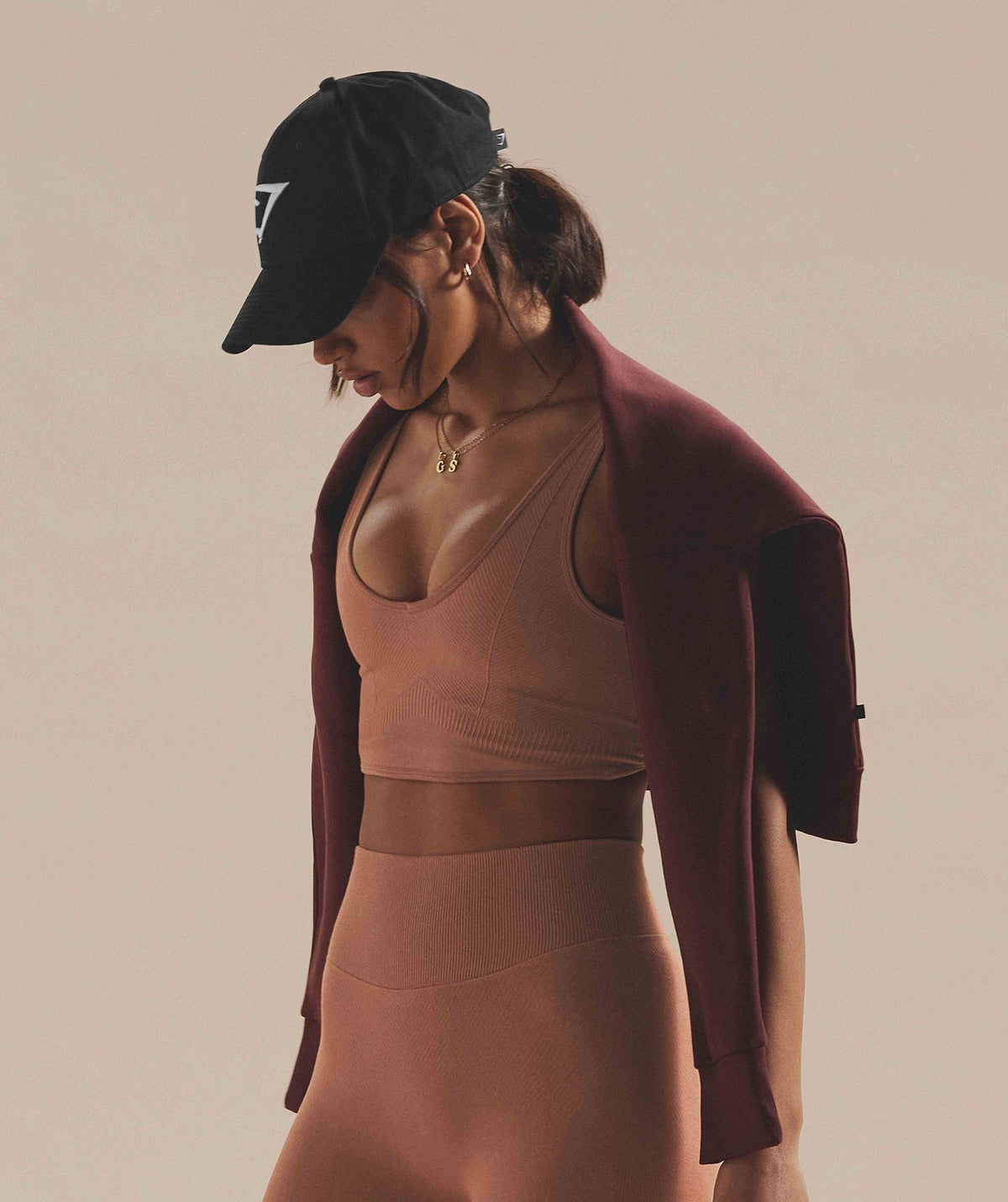 Gymshark Rest Day Seamless Bralette - Brown