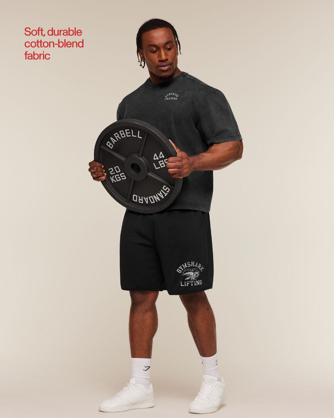Gymshark Retro Collegiate Tee - Black