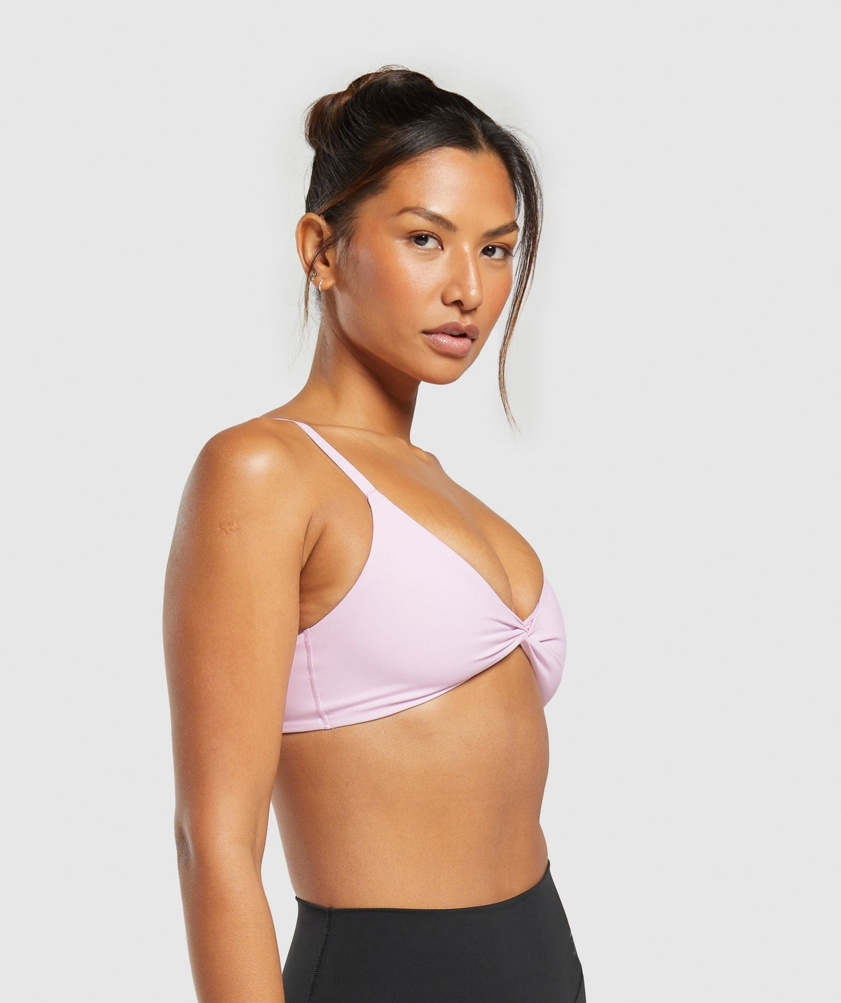 Gymshark ELEVATE TWIST FRONT BRALETTE - Lemonade Pink