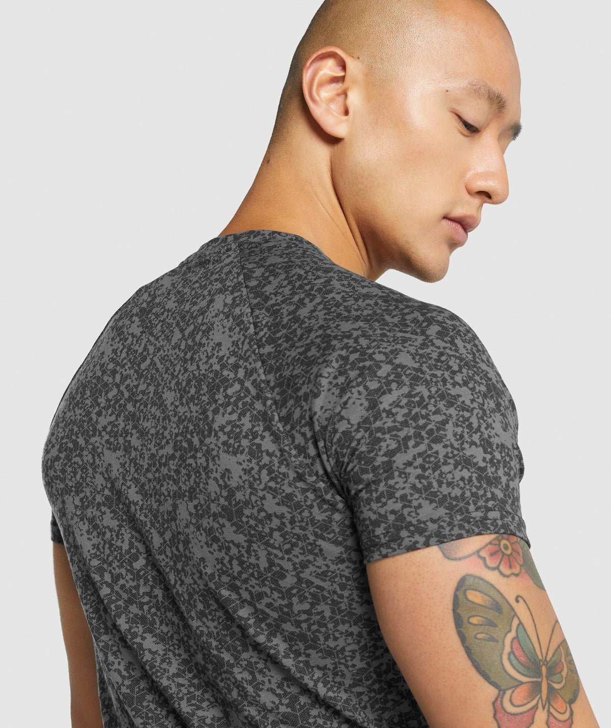 Gymshark Critical 2.0 Tee - Charcoal Print