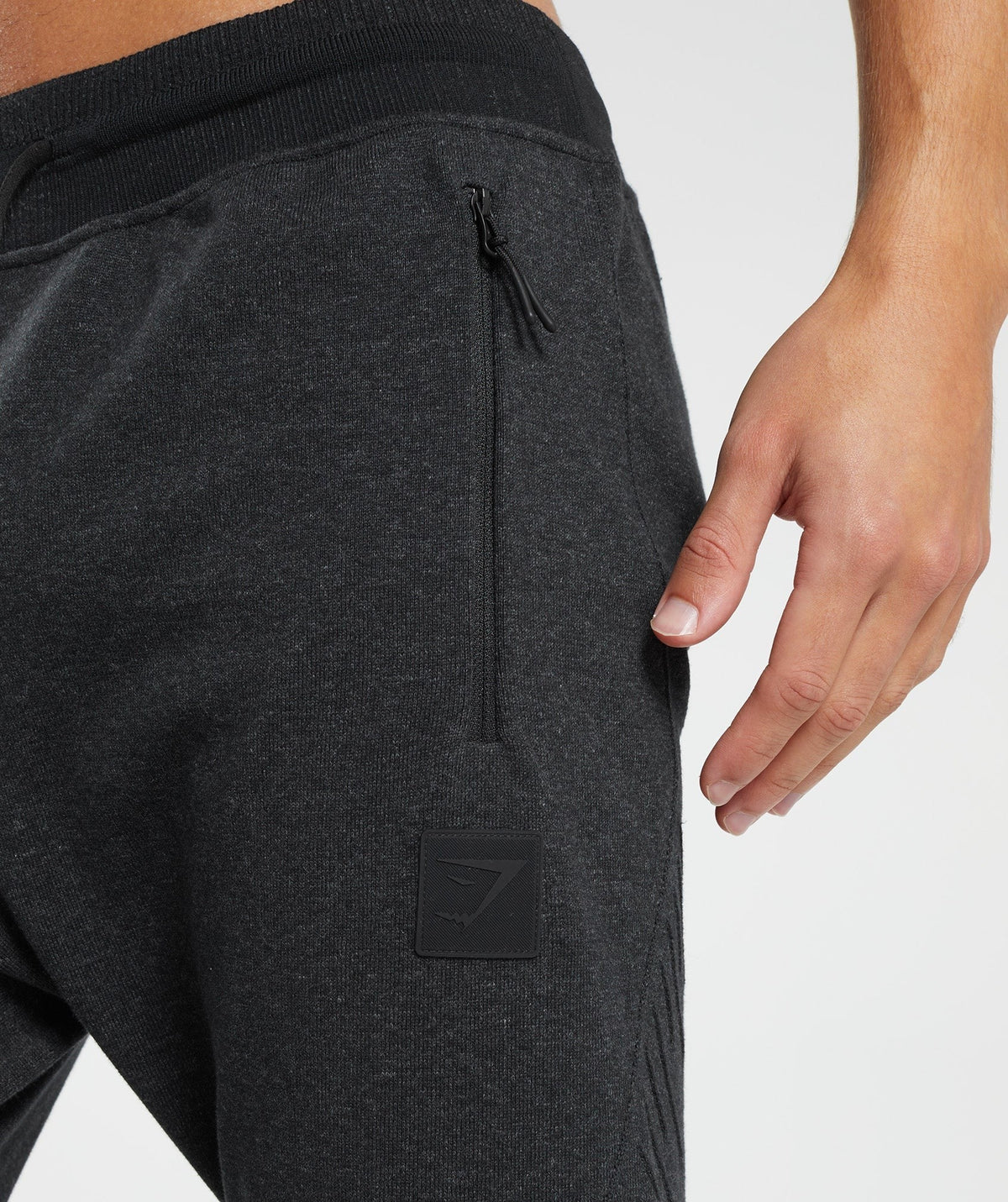 Gymshark Retake Knit Jogger - Black Marl/Black