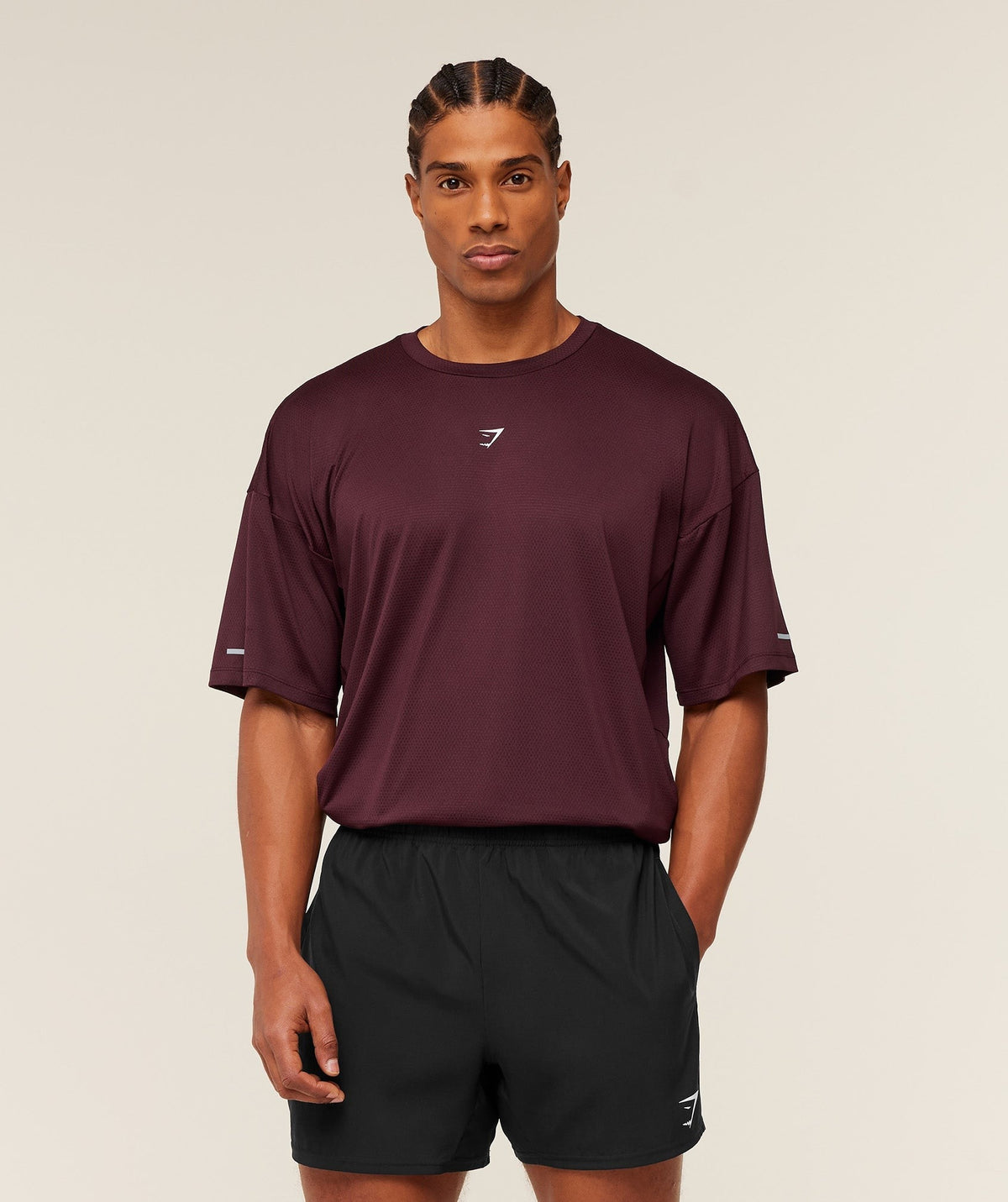 Gymshark Find Your Speed Tee - Rich Maroon