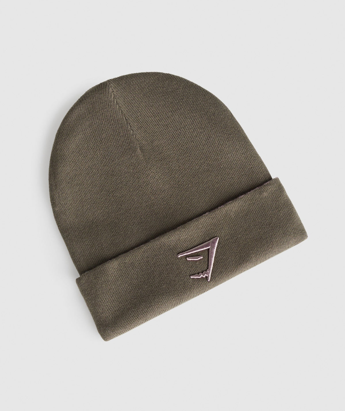 Gymshark Reverse Jacquard Beanie - Camo Brown/Washed Mauve/Walnut Mauve