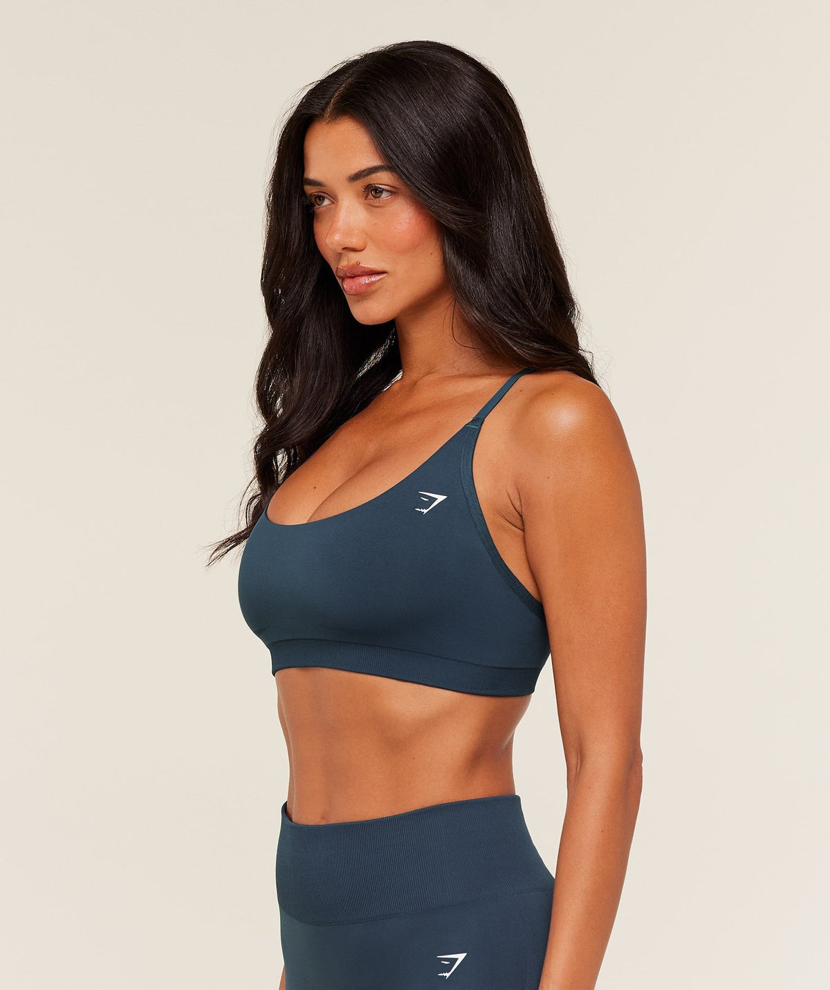 Gymshark Everyday Seamless Racerback Sports Bra - Stealth Blue
