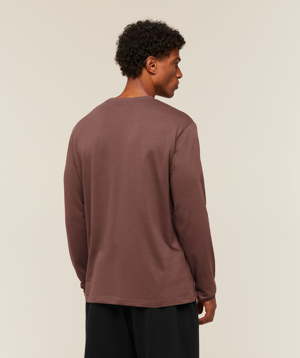 Gymshark Crest Long Sleeve Tee - Espresso Brown