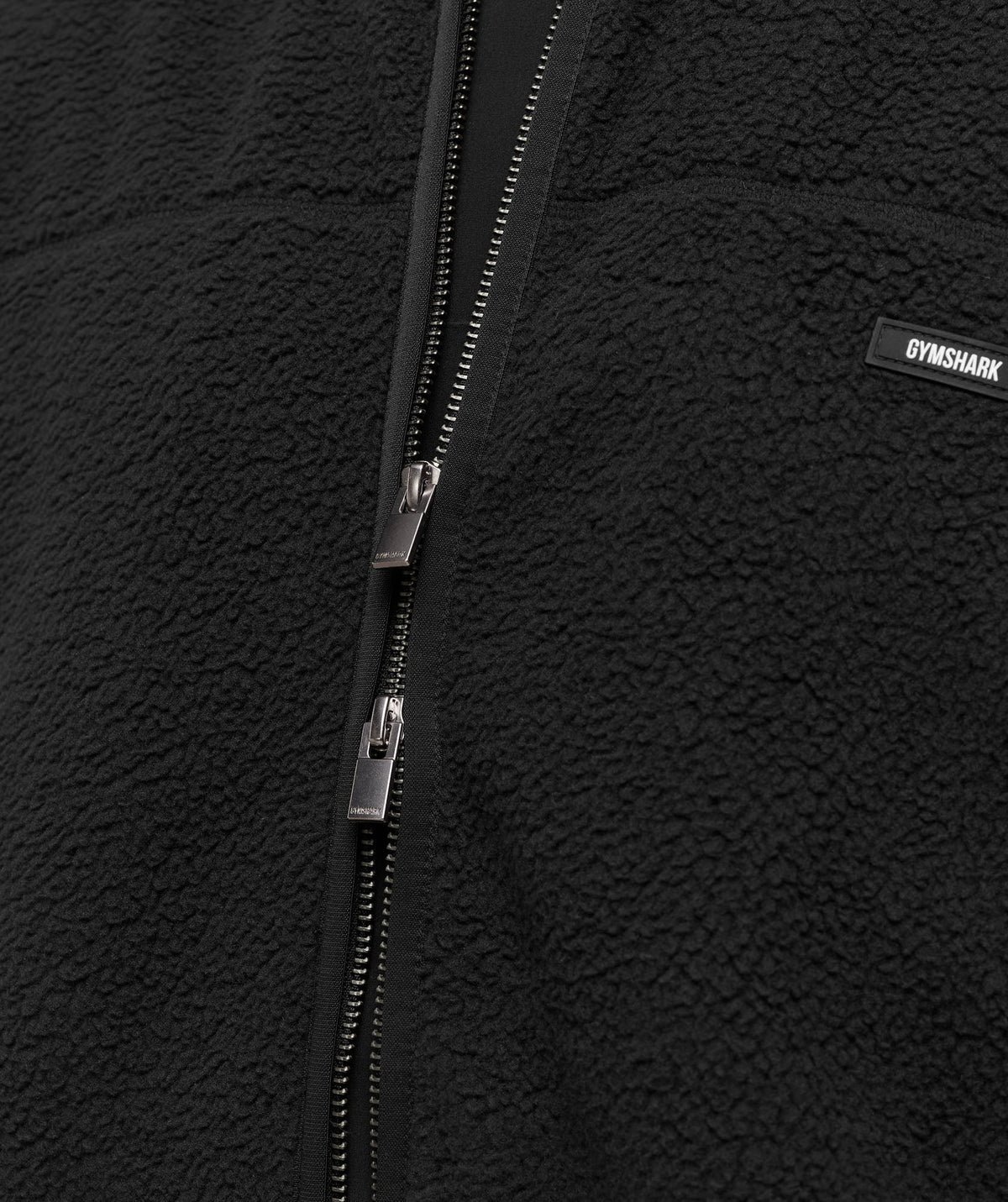 Gymshark Fleece Zip Through Jacket - Black