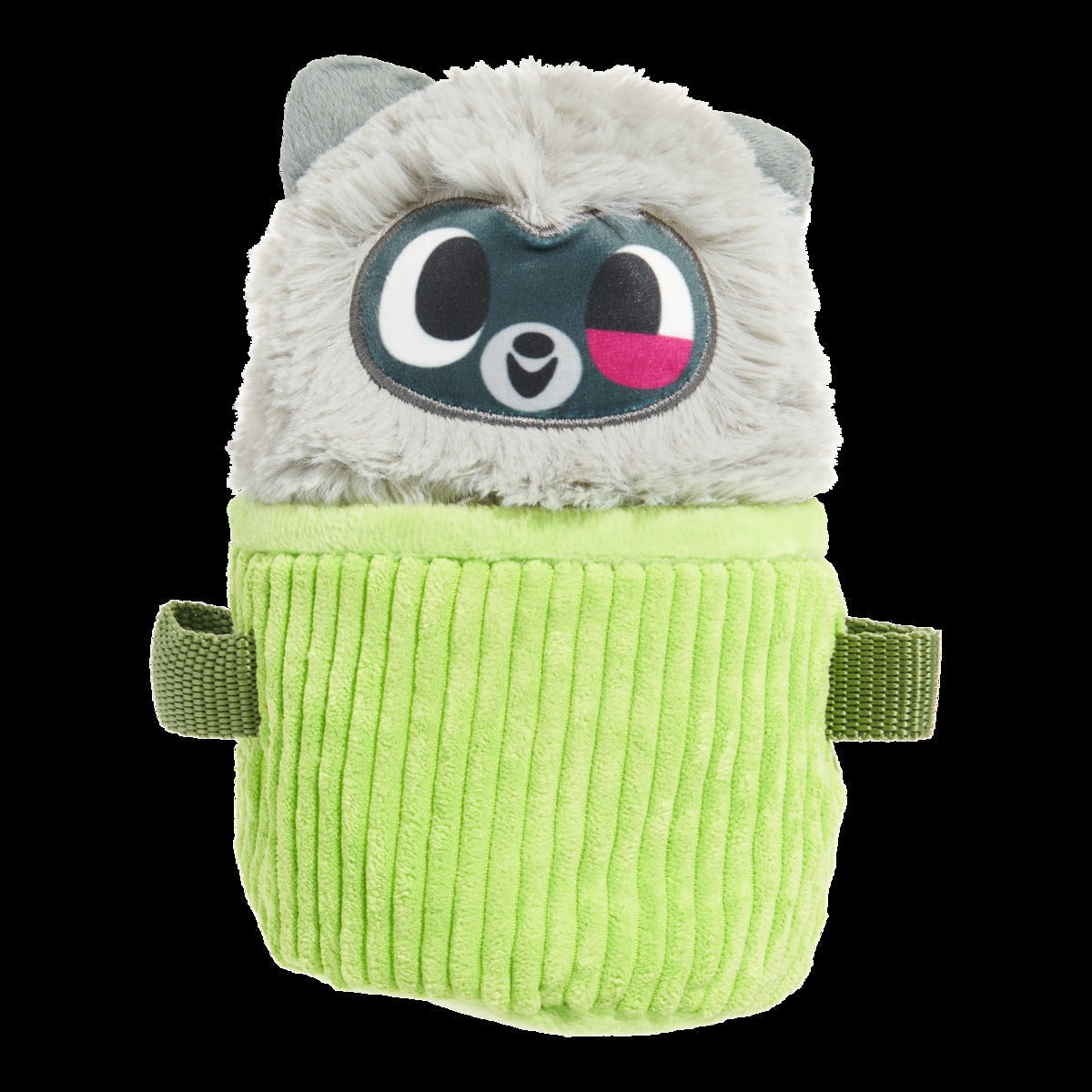 Rickie Racoon the Trash Tycoon Plush Enrichment + Multi-Part Dog Toy