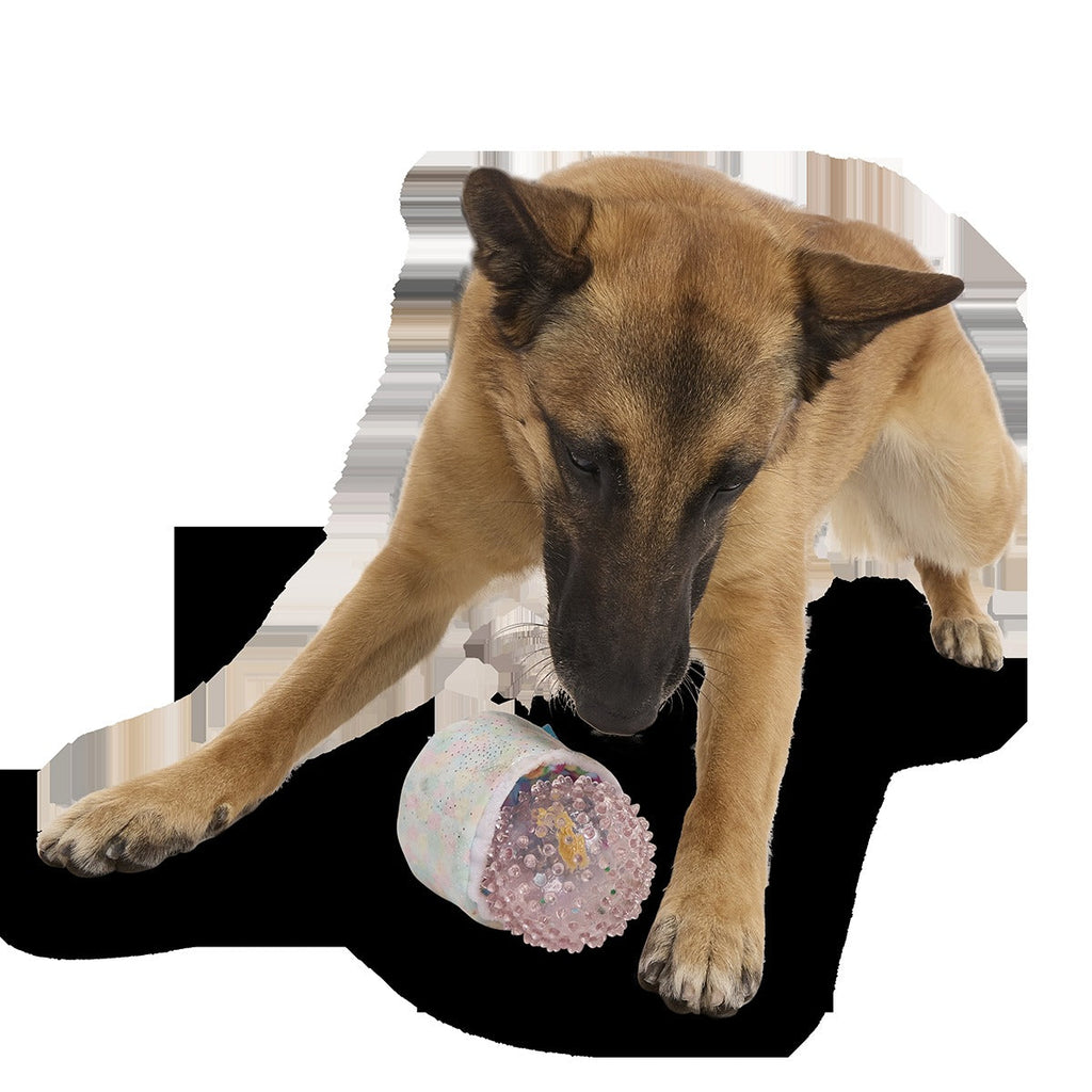 Yippin’ Spots Plush Multi-Part Fetch + Enrichment Dog Toy