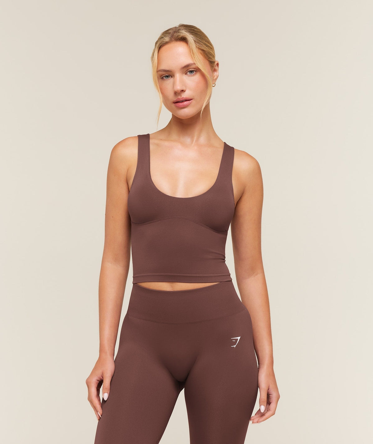 Gymshark Everyday Seamless Shelf Tank - Espresso Brown