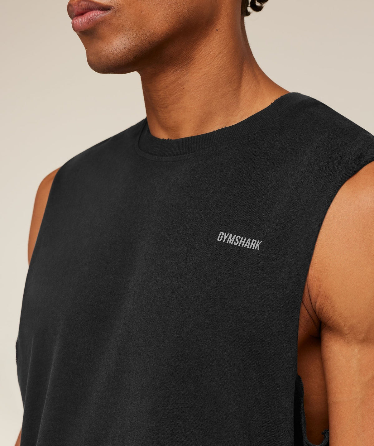 Gymshark x CBUM Washed Sleeveless Tee - Black