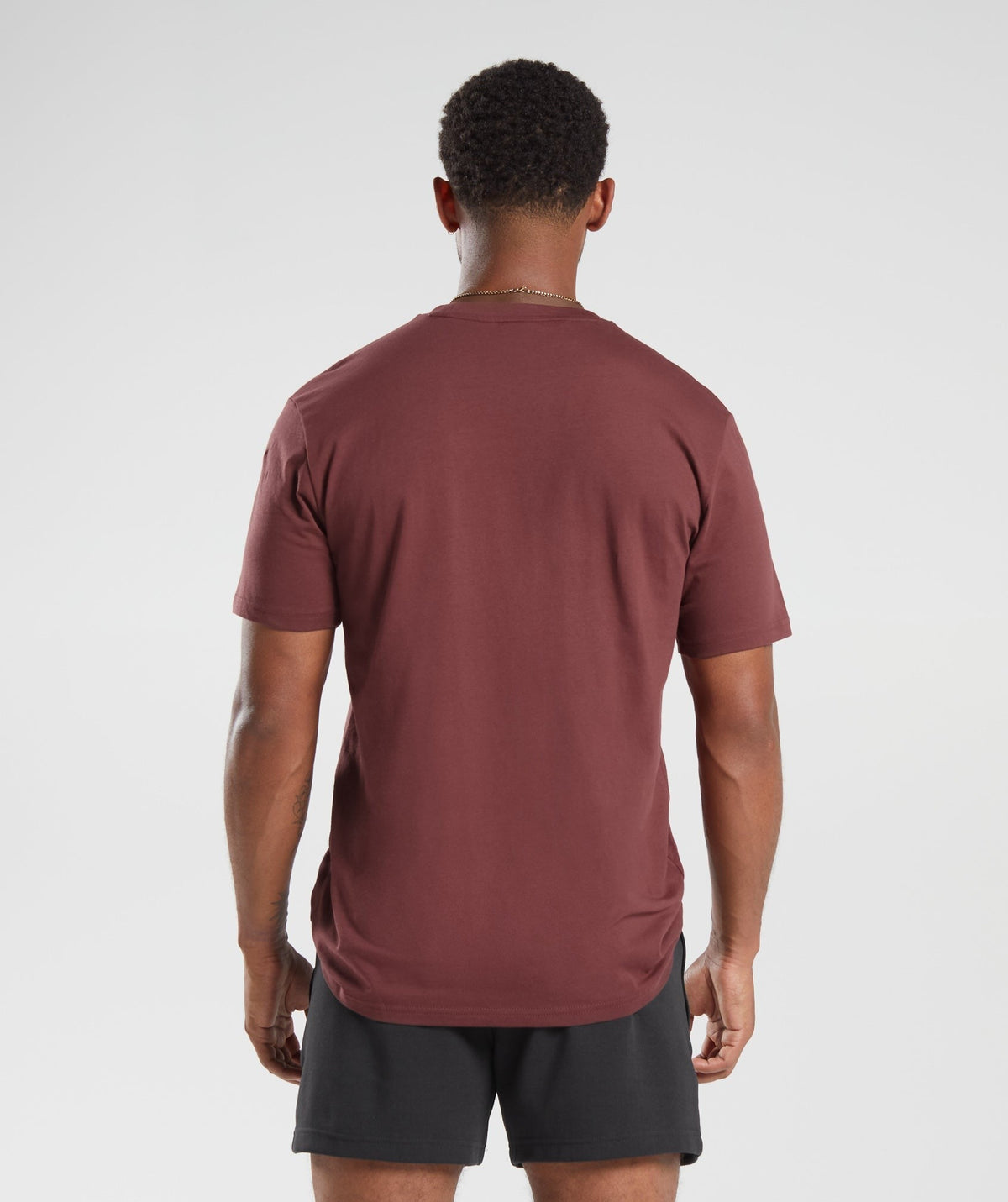Gymshark Crest Tee - Washed Burgundy