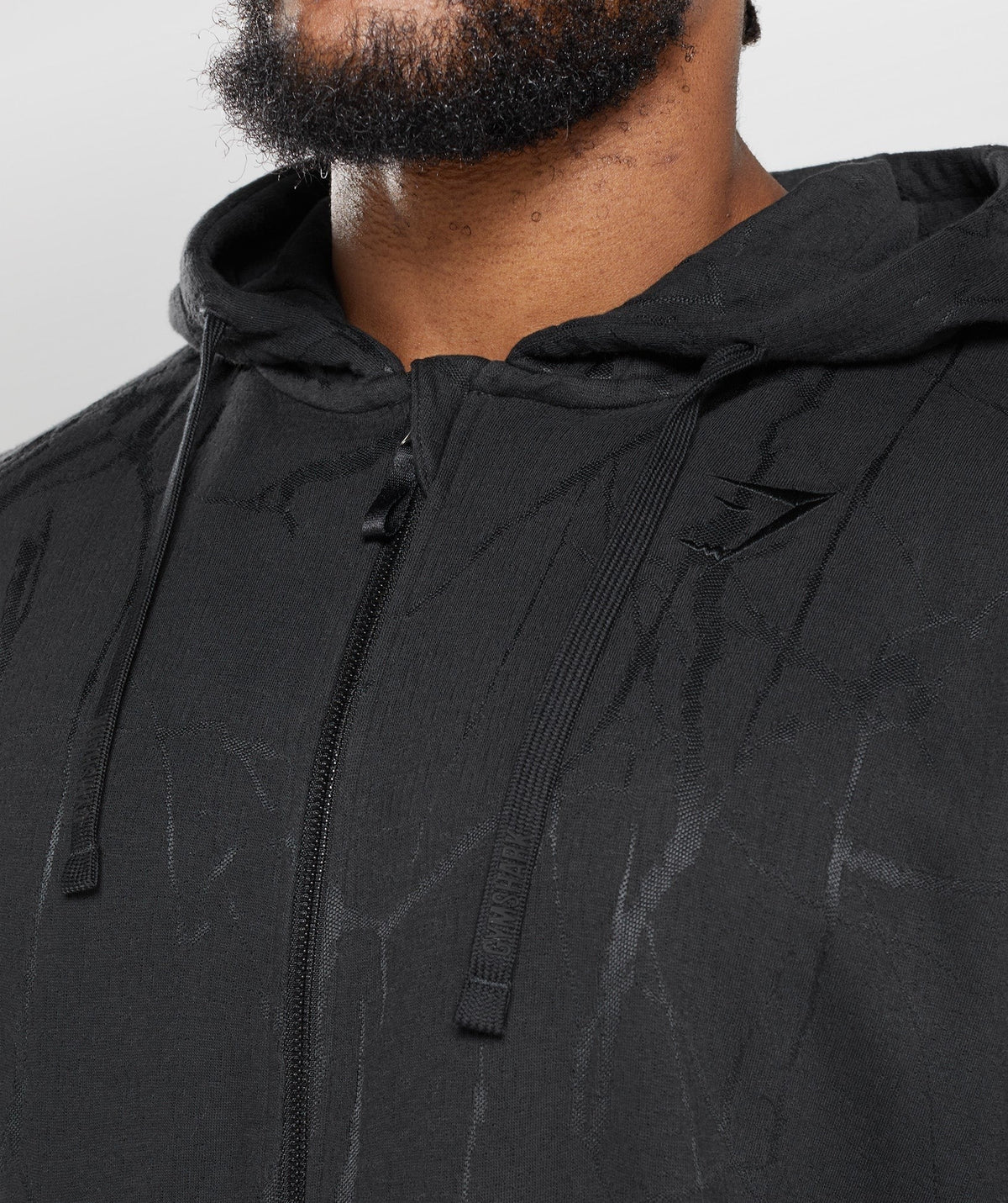 Gymshark Power Zip Hoodie - Black/Black